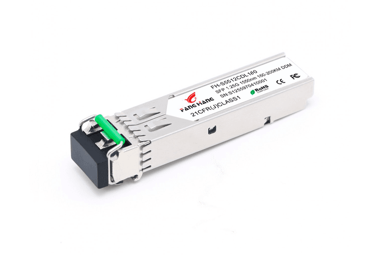 FH-S5512CDL160, 160 км SFP модуль 1.25G, 2 волокна, 1550 нм, DDM, LC