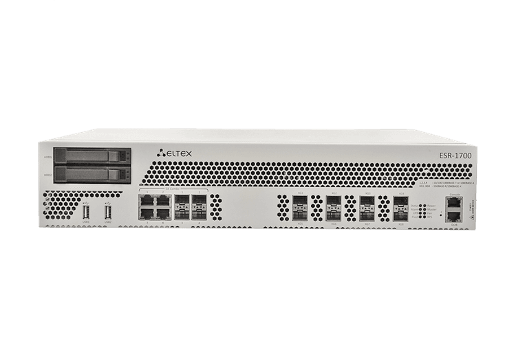 ESR-1700 | Маршрутизатор Eltex 4хcombo-порта 1G, 8х10G (SFP+), Firewall Perfomance 24,2 Гбит/с