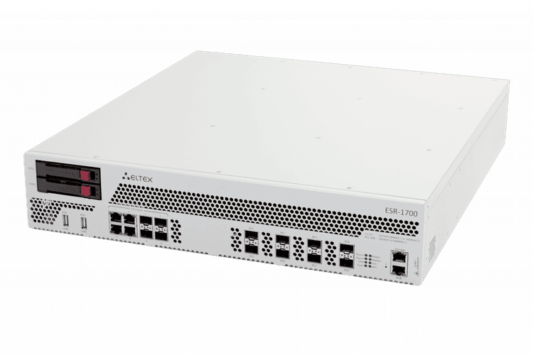 ESR-1700 | Маршрутизатор Eltex 4хcombo-порта 1G, 8х10G (SFP+), Firewall Perfomance 24,2 Гбит/с