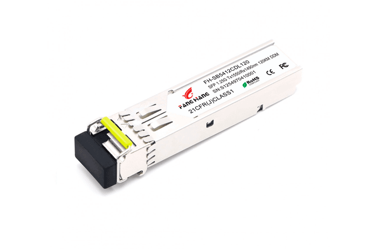 120 км SFP модуль WDM, 1.25 G, TX 1550 нм, RX 1490 нм, LC, DDM