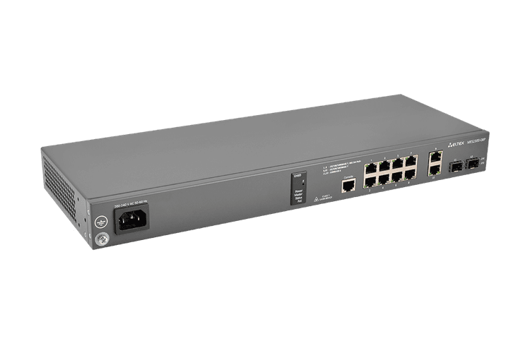MES2300-08P | Коммутатор Eltex 8 портов 1G PoE/PoE+, 2 порта 1GE, 2 порта 1G (SFP)