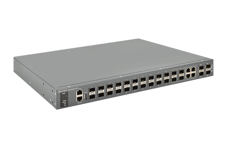 MES3500I-24F | Промышленный коммутатор Eltex 20 портов 1G (SFP), 4 combo-порта 1G, 4 порта 10G SFP+