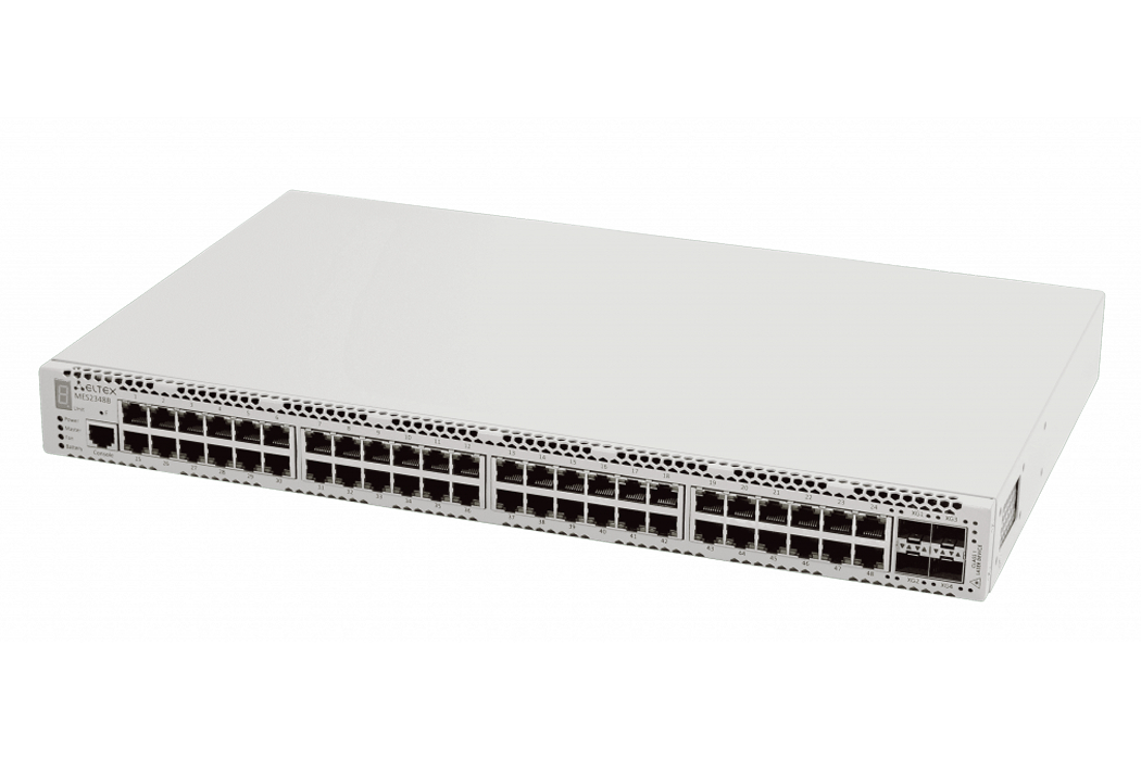 MES2348B | Коммутатор 48 портов 1G, 4 порта 10G-1