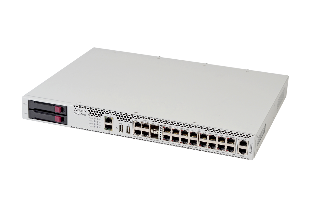 SMG-3016 | Е1-SIP шлюз с функциями IP АТС-4
