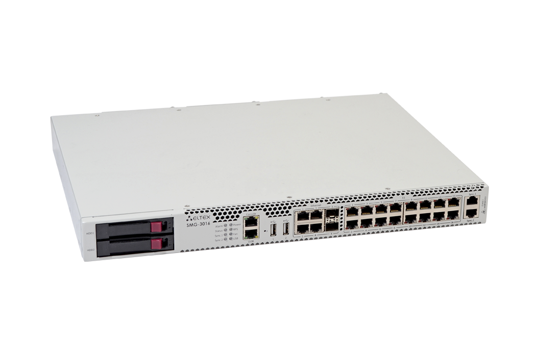 SMG-3016 | Е1-SIP шлюз с функциями IP АТС-2